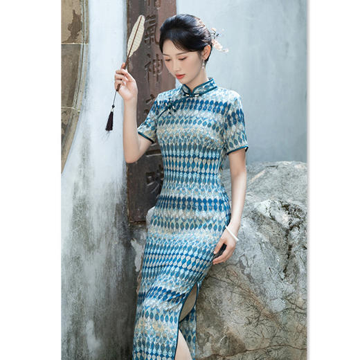 GX老上海复古国风夏季新款单层旗袍2025夏季新款大码旗袍 商品图0