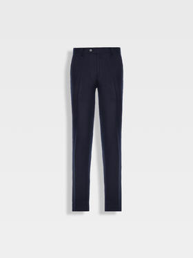 callisto星空蓝绵羊毛西裤