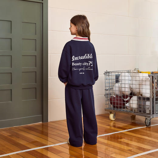 马克珍妮女童休闲有型学院运动套装2025年秋装新款551533 商品图1