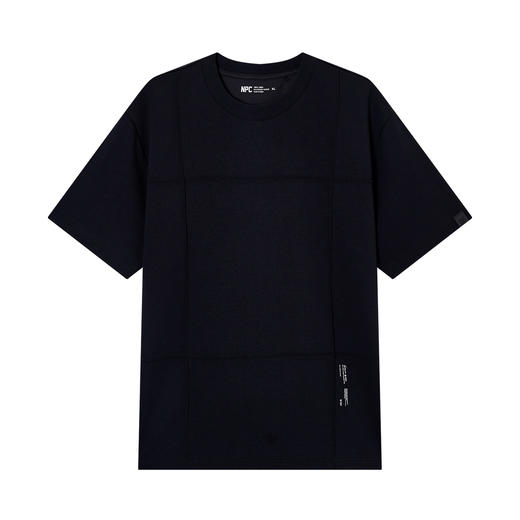 NPC潮牌字母印花空气层基础短袖T恤男立体剪裁宽松舒适NP55TE57 商品图5