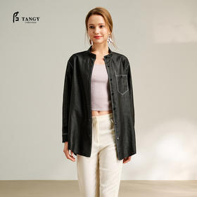 TANGYcollection天意2025秋季新品商场同款茛绸女衬衣L251002