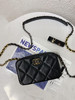 chanel 19bag 黑金 羊皮 相机 斜挎包 商品缩略图0
