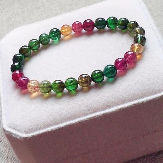 6.8mm单圈彩虹碧玺手串 商品图4