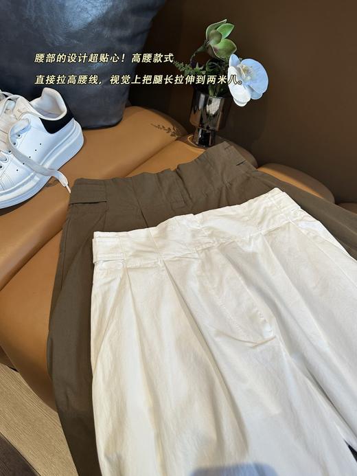 C*S同款休闲版型棉质混纺桶形长裤 商品图13