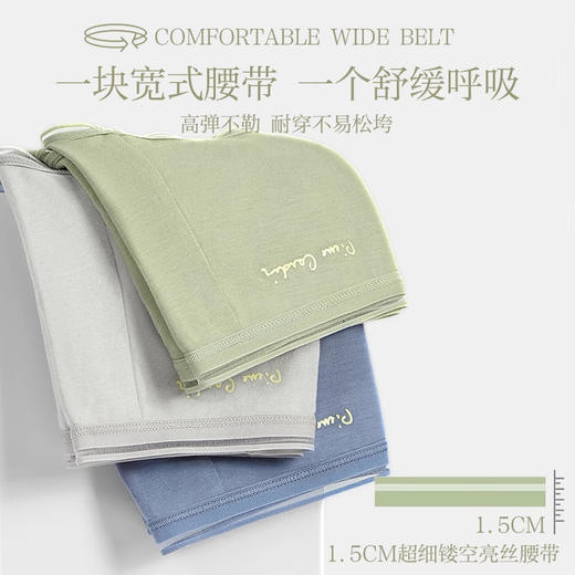 皮尔卡丹女士冰感内裤女氧身茶凉感透气舒适内裤三角裤女WP727136D 商品图4