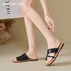 西遇凉拖鞋女外穿新款爆款夏季高级感法式平底凉鞋夹趾拖鞋Y0056876 商品缩略图3