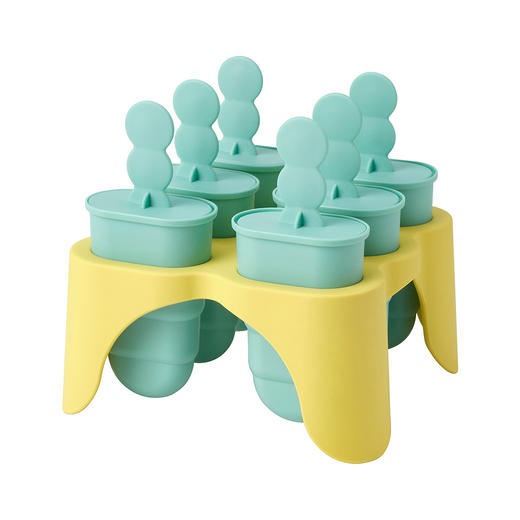 IKEA 制棒冰盒 天蓝色/黄色 商品图0
