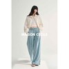 MAISON CECILE 夏日感松弛飘荡松紧腰直筒做旧牛仔裤 商品缩略图3