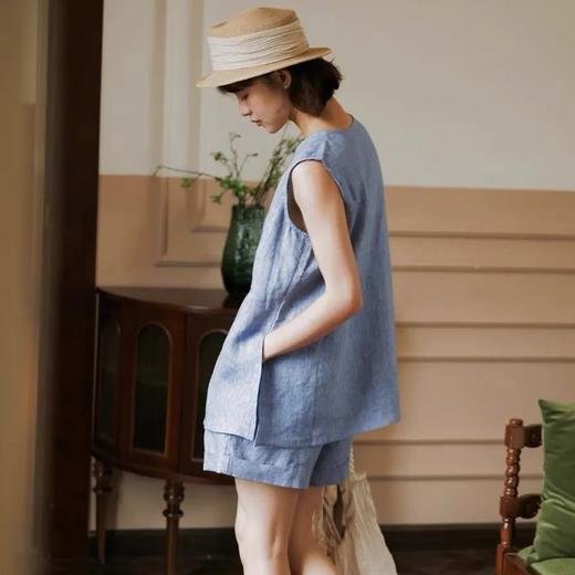 Gesamy法式棉麻无袖套装｜不用凹造型，迎面而来的慵懒高级【3-7天发货】 商品图1