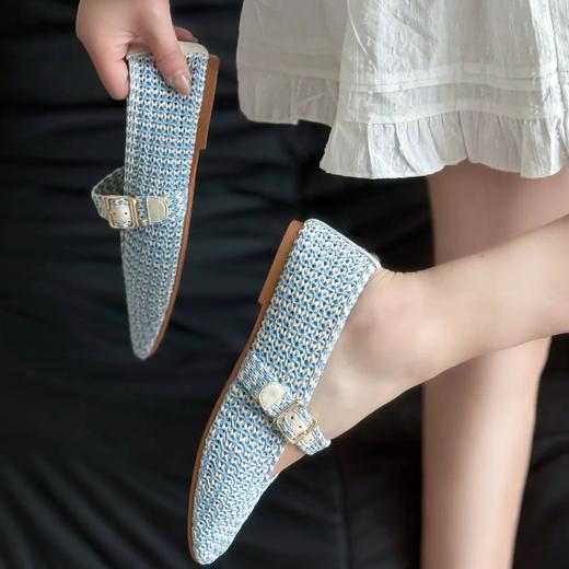 Sacha编织玛丽珍单鞋|PP草鞋面+羊皮鞋垫，舒适透气，温柔百搭 商品图0