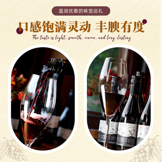 【法国原瓶进口 丹魄单酿 + 橡木桶陈酿】2023年份贵伦堡丹魄干红187ml*6 礼盒装13.5度黄金度数 商品图4