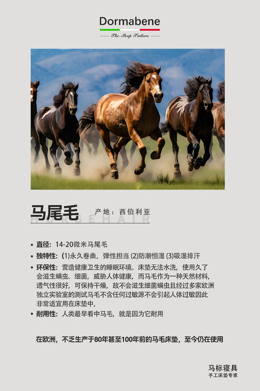 【C9马尾毛加高款】手工床垫马尾毛加高款，海丝腾同款西伯利亚马尾毛2kg 商品图4