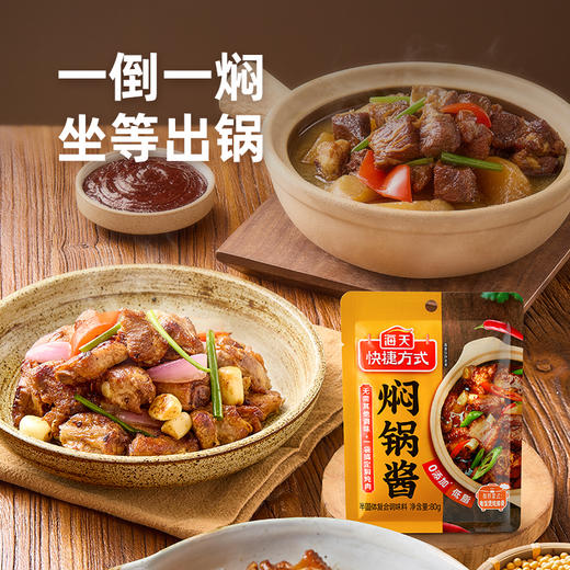 海天快捷方式焖锅酱80g 一袋焖一锅焖汁炖肉香迷糊 商品图2