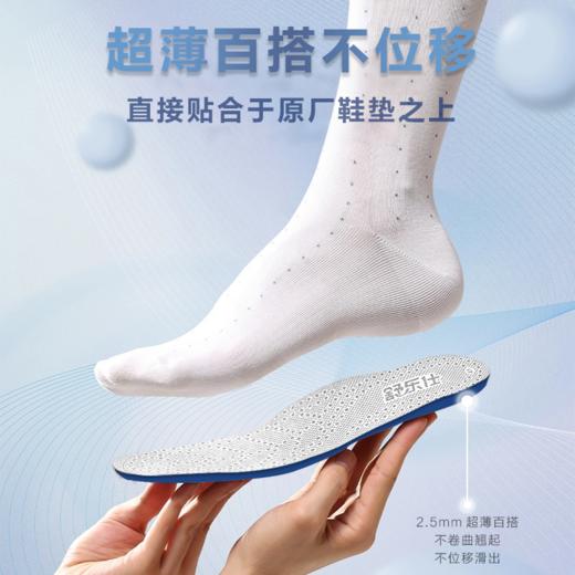 【竹纤维主动瞬吸 抑菌告别闷臭黏腻】舒乐仕 负离子循环祛味鞋垫 商品图1