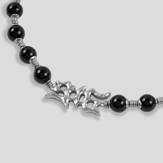 GOODBAI 916 logo异形吊坠串珠金属组合锁骨链 商品图3