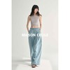 MAISON CECILE 夏日感松弛飘荡松紧腰直筒做旧牛仔裤 商品缩略图2