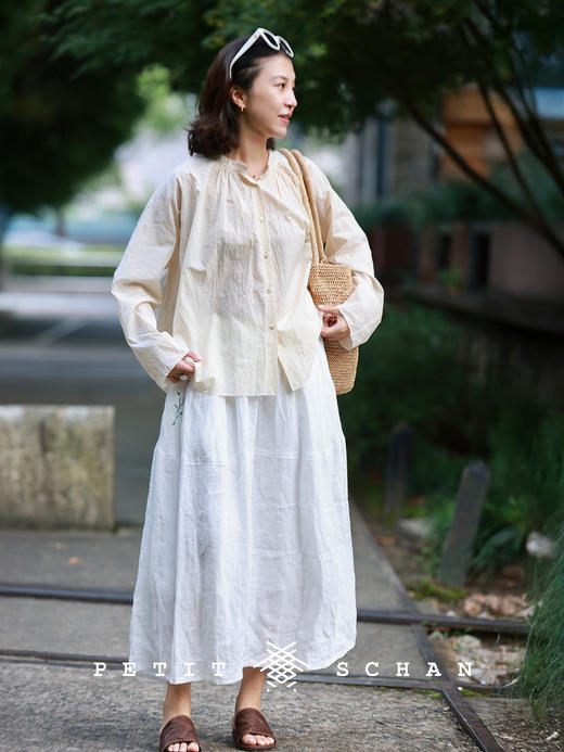 PETIT SCHAN小闪 CLO#878 the Garden of Eden 伊甸园 一千零一夜系列文艺风纯棉长袖娃娃小衫 商品图4