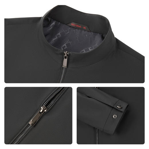 【商务立领夹克】柒牌男士提花夹克衫秋冬季易打理休闲男装外套129K70450 商品图3