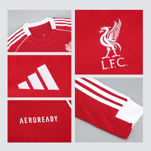 小李子:ADIDAS阿迪达斯25/26赛季利物浦球迷版主场长袖球衣JV6456 商品图3