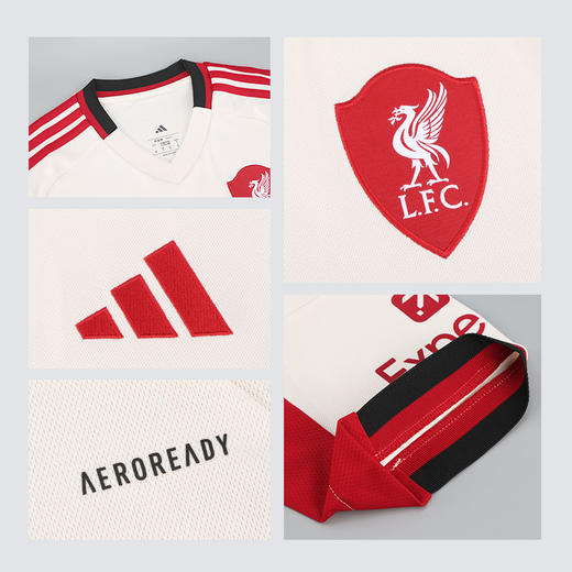 小李子:ADIDAS阿迪达斯25/26赛季利物浦球迷版客场短袖球衣足球服JV6487 商品图3