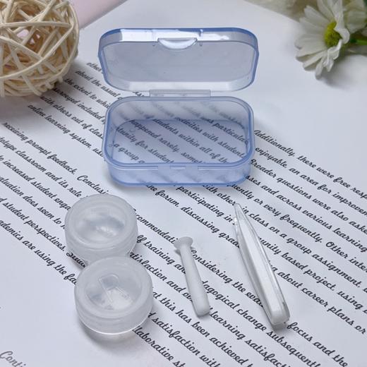 新款简约款ins风隐形眼镜盒便携双联盒美瞳盒伴侣盒双联盒5015 商品图6