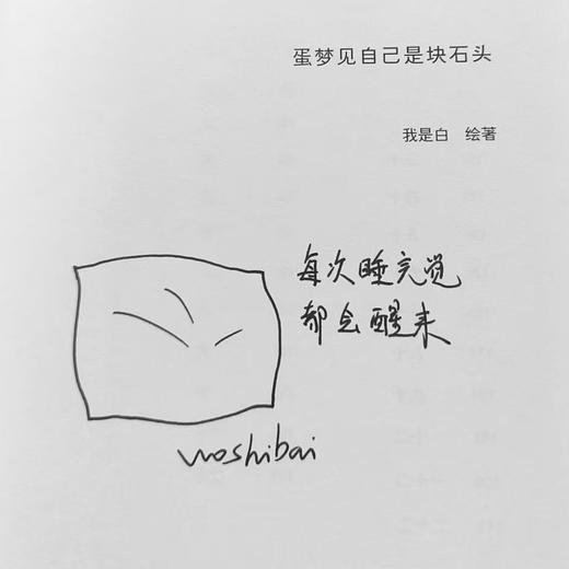 一席签绘版（限量）｜我是白《蛋梦见自己是块石头》（签名款式随机掉落） 商品图4
