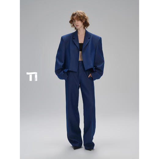 启世录TIWILLTANG“希御漫际”短款挺阔隐闪料增高版外套长裤套装 商品图4