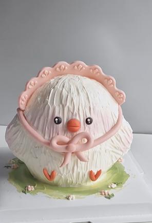 小萌鸡宝宝卡通立体蛋糕-低糖处理无添加 商品图0