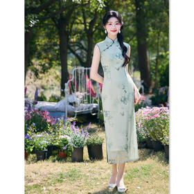 GX时尚改良年轻少女款无袖旗袍2025夏季新款日常可穿修身旗袍