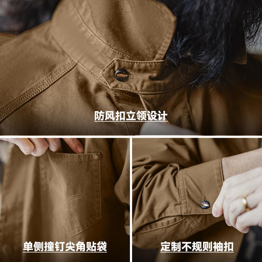 马登工装美式复古印花衬衫美拉德西部牛仔衬衣纯棉长袖外套男秋 商品图3