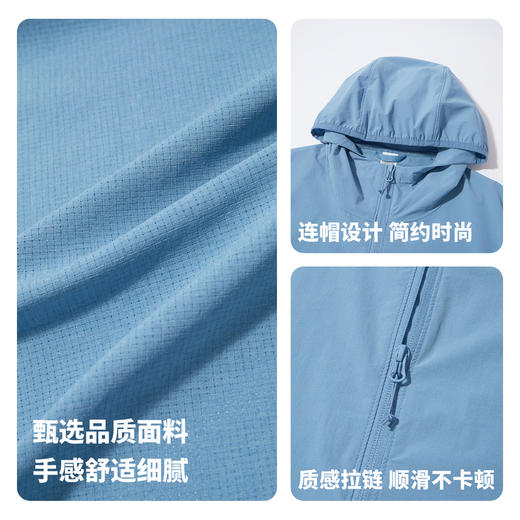 【防水防晒】圣得西休闲夹克2025秋新款凉感运动商务风连帽男外套 商品图4