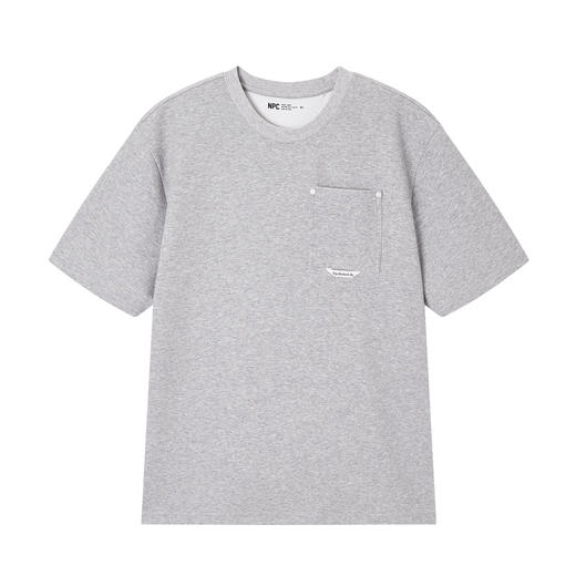 NPC潮牌空气层口袋短袖夏季T恤男士夏季简约运动休闲NP55TE45 商品图7