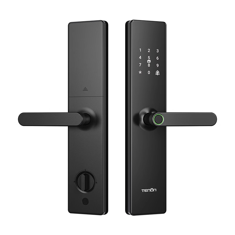 【亚太天能T系列】新直板一握式半自动指纹锁家用防盗门家用