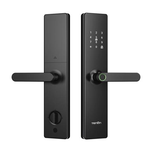 【亚太天能T系列】新直板一握式半自动指纹锁家用防盗门家用 商品图0