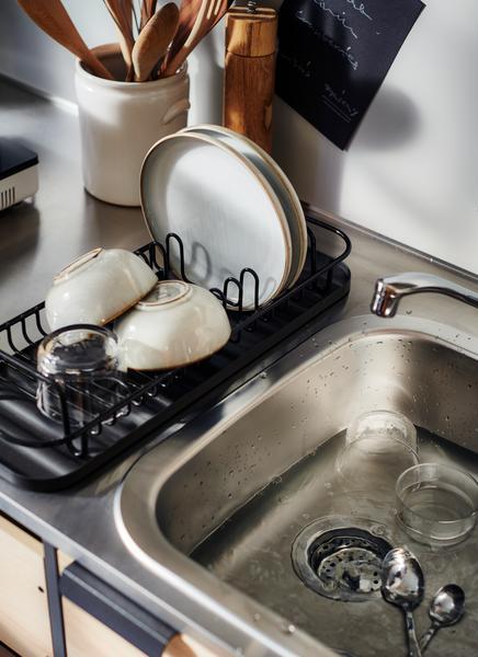 IKEA 多功能盘子架 煤黑色 商品图3