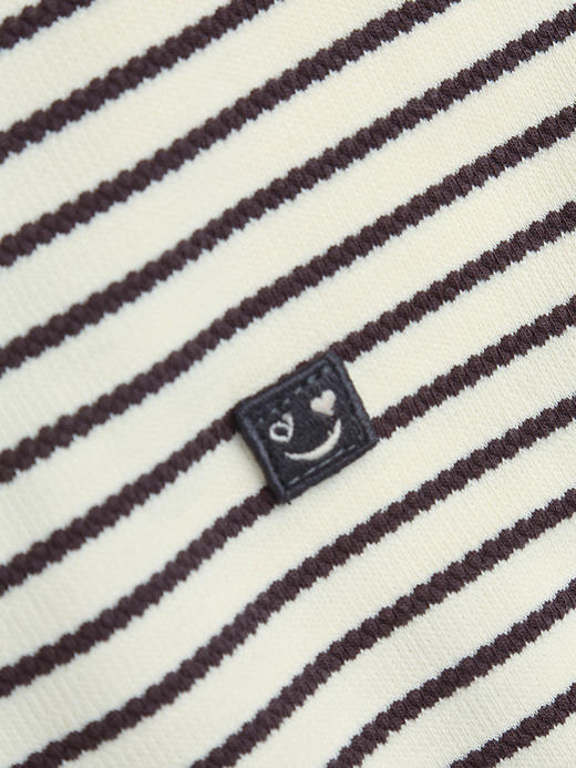 秋冬必备！简约黑白条纹卫衣 宽松版型慵懒随性 商品图3