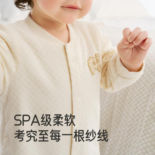 【商场同款】英氏婴儿衣服抗菌夹棉秋冬保暖男女童连身衣新款爬服 商品图2