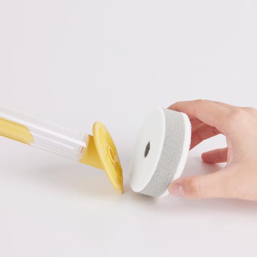 IKEA 洗碗海绵擦3件套（手柄可添加洗涤剂）纯黄色 商品图7