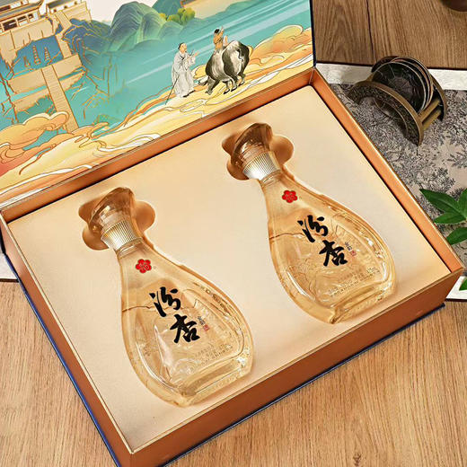 【杏花村同源臻品】汾杏 金韵 清雅窖藏 清香型纯粮食白酒 475ml*2礼盒装 商品图1