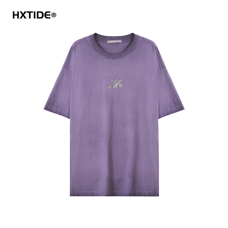 【断码清仓】HX 夏季圆领短袖T恤纯棉C1025201001