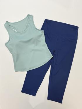 壁虎瑜伽【2506SY357+2409QK406】七分两件套（一体式胸垫）【5天发货】