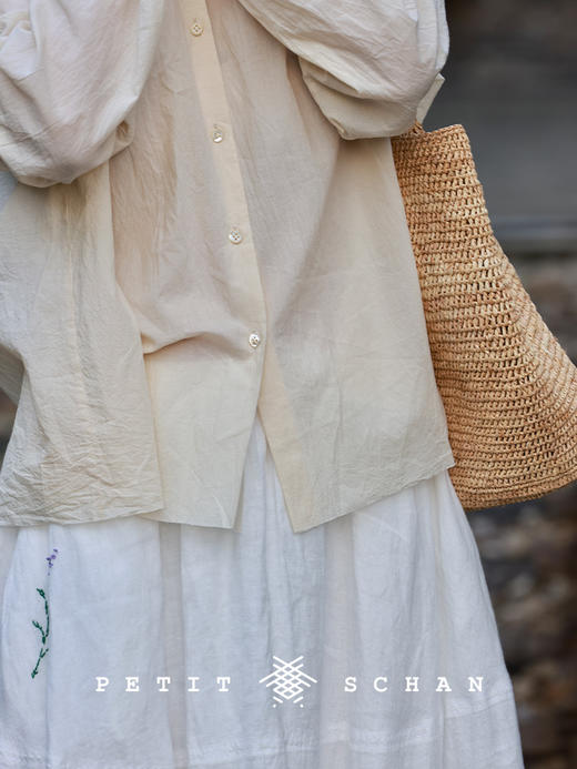 PETIT SCHAN小闪 CLO#878 the Garden of Eden 伊甸园 一千零一夜系列文艺风纯棉长袖娃娃小衫 商品图5