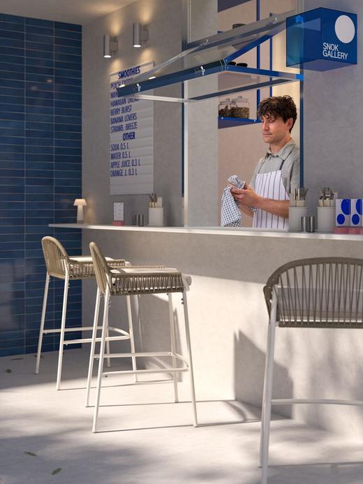 IKEA 餐具架 米黄色/电镀 13 厘米 商品图7