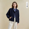西遇美式复古工装夹克外套女秋季宽松显瘦棒球服通勤短款上衣V2951196 商品缩略图0