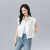 「高货xg」全新升级【铂金会员192/天猫259/差价67】(62455)洛诗琳收腰松紧宽松无袖衬衫2025夏季薄款休闲短款上衣女 商品缩略图0