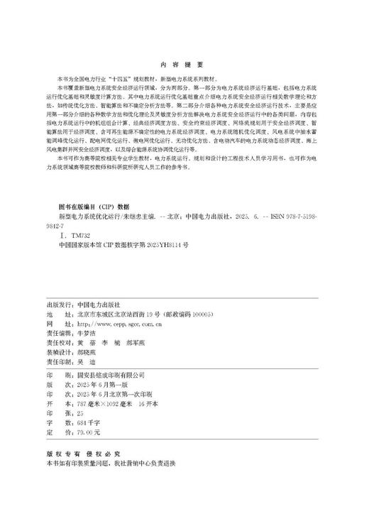 新型电力系统优化运行 商品图3