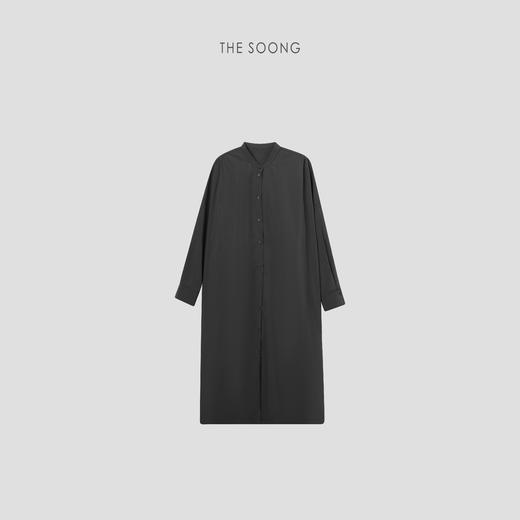 THESOONG|"张弛有度"新经典量感松弛线条长款立领风衣外套HWWT7422 商品图3