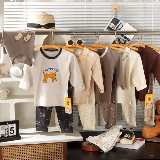 【商场专柜款‼️王炸款式69.9/2套】】80-160码儿童睡衣套装A类男女童卡通空调服宝宝纯棉秋衣裤中小童韩版长袖长裤聚 商品图4