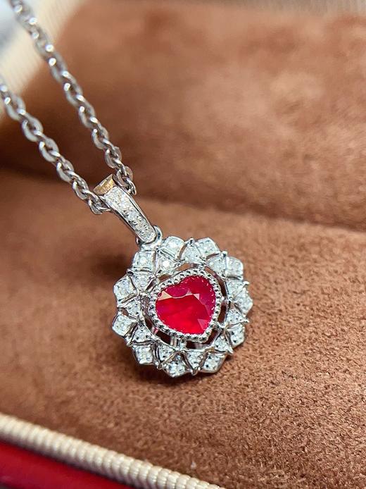 0.38ct刻面红宝石吊坠 商品图0