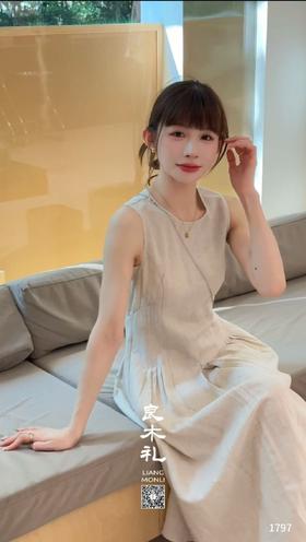 简约——亚麻连衣裙